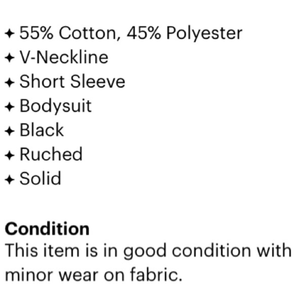 free people Intimately Tee Bodysuit short sleeve black women’s small one piece - Picture 3 of 4